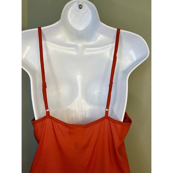 Farm Rio Spaghetti Strap Slip Dress Burnt Orange size XS Sundress Resort wear - Picture 3 of 6